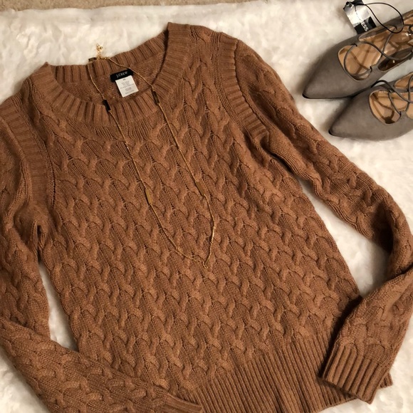 J. Crew Sweaters - J. Crew Wool/Angora Classic Cozy Cableknit Sweater